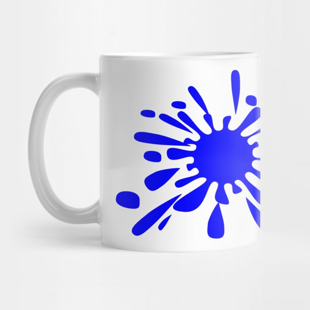 Splat - Brighter Blue by Boo Face Designs